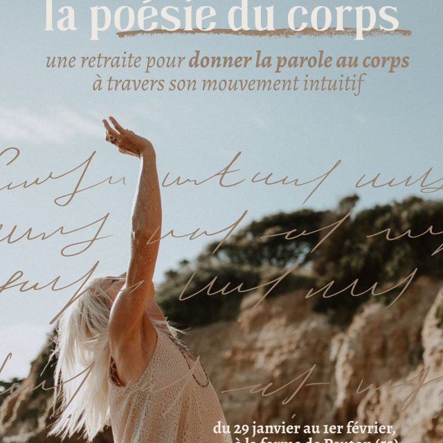 Nous sommes en joie de vous dévoiler la retraite qui sommeille en nous depuis des mois. Nous avons réunies nos magies, Viviane de @danse.avec.le.feu et Julie de @julie.dansemedecine, pour vous proposer la retraite « La Poésie du Corps ».  Quatre jours pour développer le vocabulaire du corps ✴︎ faire de la danse un langage ✴︎ et se déployer à travers l’expression de soi ✨  Dans le doux cocon de @lafermedepeuton, nous allons vivre cette retraite dans la chaleur du collectif, la profondeur de nos mouvements, et l’introspection du silence (une journée sans paroles sera proposée pour plonger dans la dimension du corps).  Un recueil de douceur, un espace pour être à l’écoute du corps, et nourrir nos corps de mouvements mielleux.  Les portes viennent d’ouvrir, et les tarifs early birds plus doux sont disponibles jusqu’au 5 décembre.  Commente POESIE pour avoir le lien d’inscription, et écris-nous en DM si tu as des questions.  Le corps a des choses à dire, laissons-le parler 🎶  📸 notre talentueuse @fannyparisphotographe